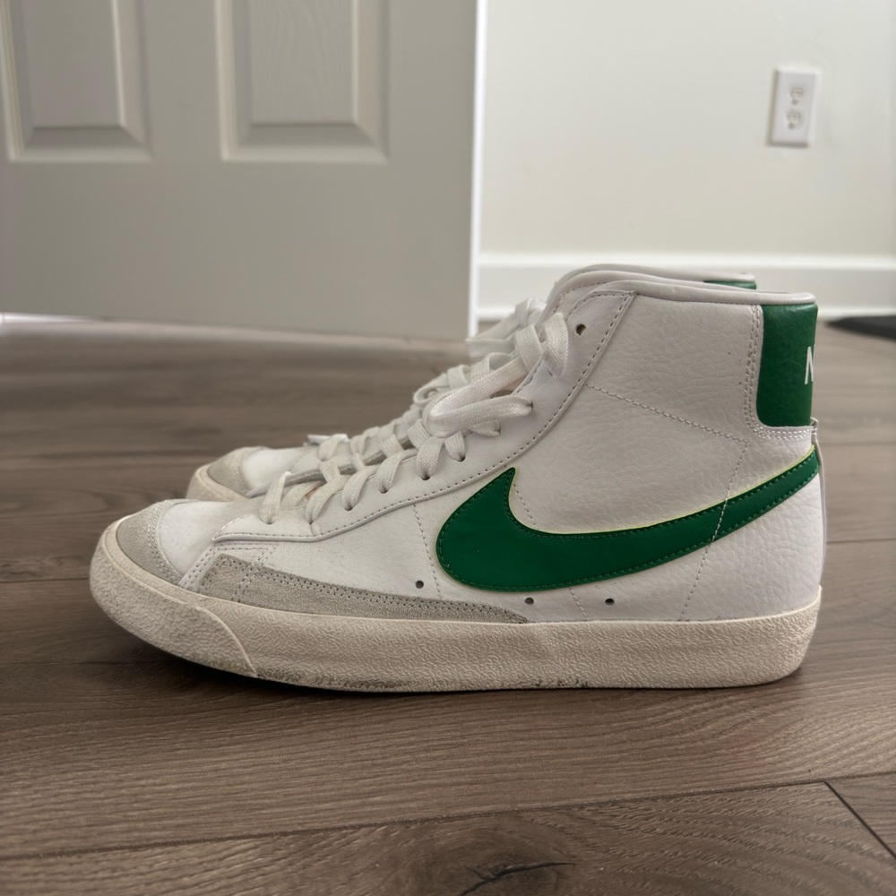 White Nike Blazers